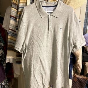 Mens xxl vineyard vines grey polo